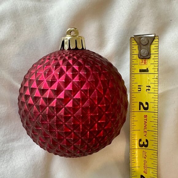 30ct Textured Gold, Silver, Green, Maroon and Rust Ornaments - Picture 14 of 14